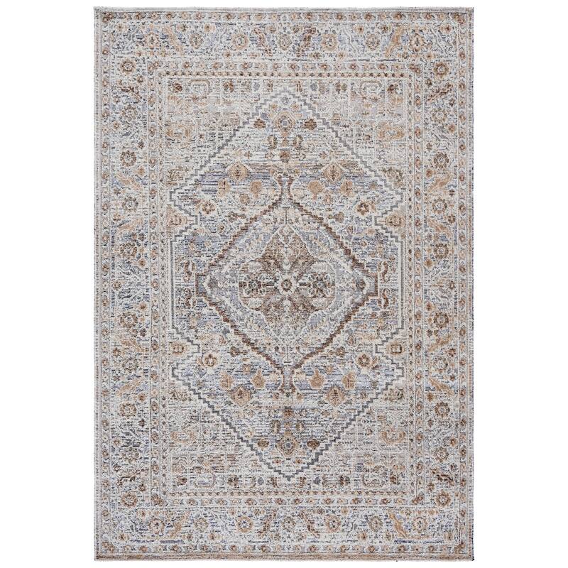 SAFAVIEH Miranda Sumeyra Traditional Rug - Beige/Grey Ivory - 5' x 8'