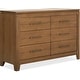 preview thumbnail 7 of 10, Evolur Oakley Double Dresser Hickory