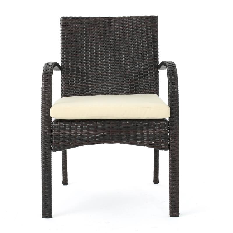 Lindy Outdoor 3 Piece Wicker Bistro Set by Christopher Knight Home