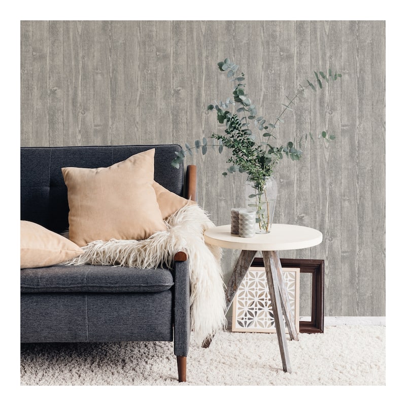 InHome Portland Wood Peel & Stick Wallpaper - 198in x 20.5in x 0.025in