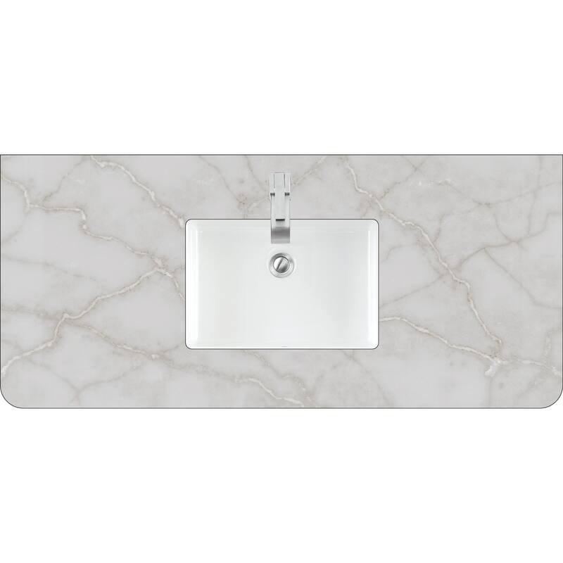 James Martin Vanities 060-S48RC 48" Stone Composite Vanity Top - Victorian Silver