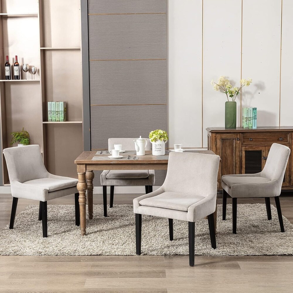 Set of 4 Tufted Dining Chairs Bed Bath Beyond