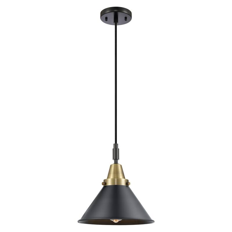 Innovations Lighting 447-1P-M10-BK Briarcliff 10" Wide Mini Pendant