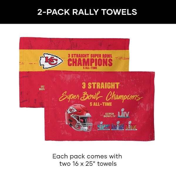 NFL Super Bowl Champs 2PK Fan Towel - On Sale - Bed Bath & Beyond