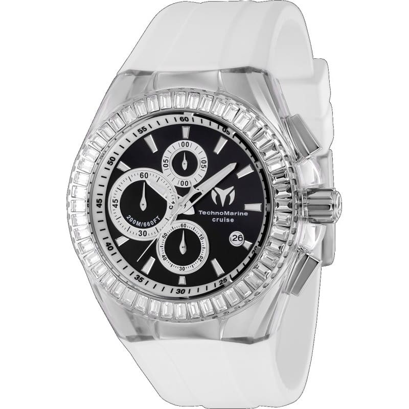 TECHNOMARINE Men's TM-121147 Cruise Quartz VD57 Metal Dial Watch - Black