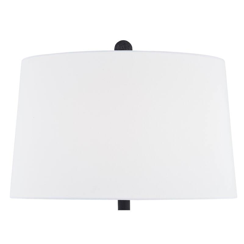 Memphis 32" Table Lamp with Linen Shade, Black