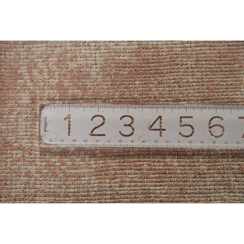 Abstract Indian Rug Hand-Knotted Wool Carpet - 5'2"x 7'4"
