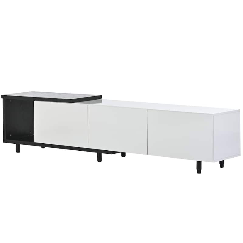 70.1''-100'' Modern Stylish Extendable TV Stand TV Cabinet for 80+inch TV