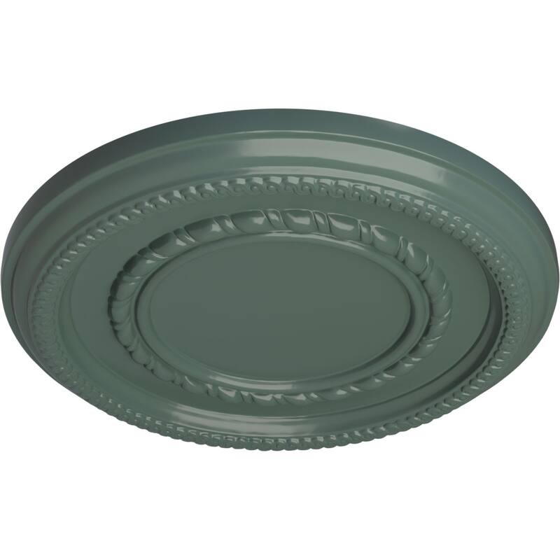 12 5/8"OD x 1 1/8"P Federal Roped Small Ceiling Medallion
