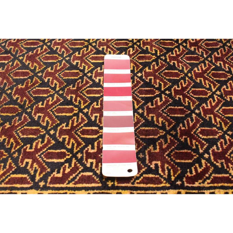 ECARPETGALLERY Hand-knotted Teimani Burgundy Wool Rug - 3'3 x 5'1