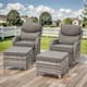 Option Grey Wicker Grey Cushion
