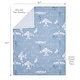 preview thumbnail 2 of 6, Bedtime Originals Little Aviator Blue/White Airplane Soft Fleece Baby Blanket