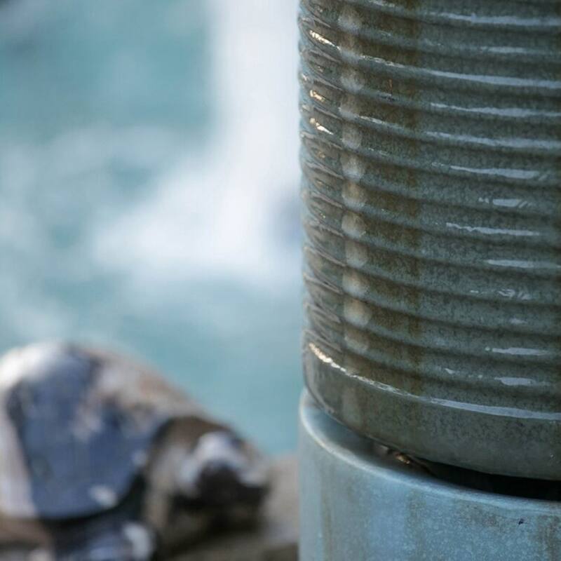 GDFStudio - Max Outdoor Cement Tower Water Fountain