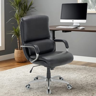 Ergonomic Executive Chair - 400lb Heavy Duty with 3D Flip-Up Arms & Extended Waterfall Seat, Breathable for Professional Suites