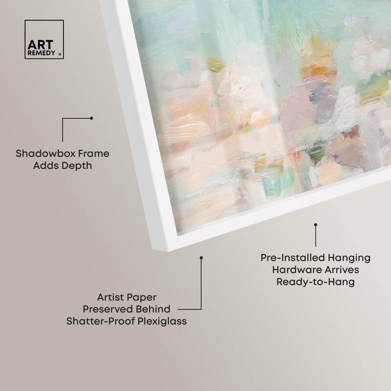 Expressive Swirls Shadowbox by Art Remedy