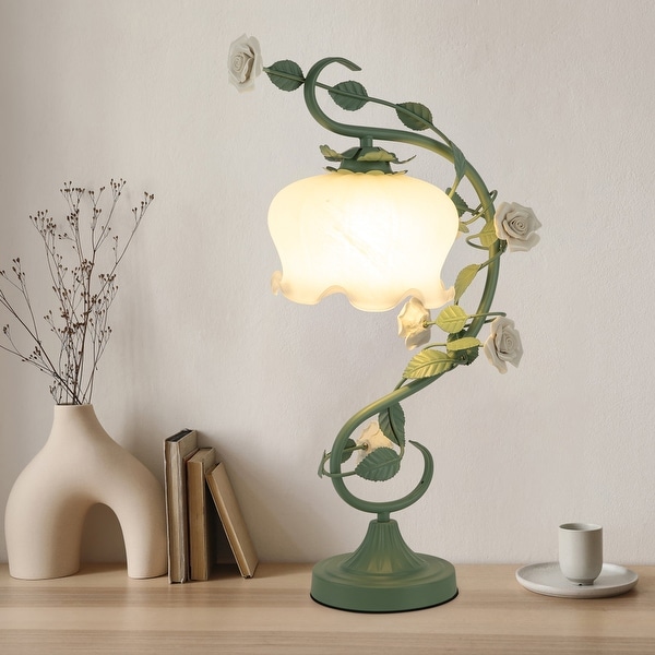 Ceramic flower lamp deals