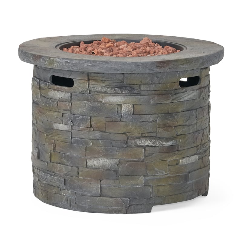 Blaeberry Outdoor Stone Fire Pit by Christopher Knight Home