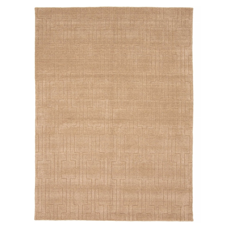 Kashkuli Gabbeh Tan Rug 5'4" x 7'6" - 5'4 x 7'6 - Tan - 5'4 x 7'6