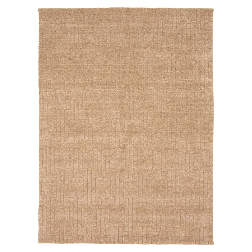 Kashkuli Gabbeh Tan Rug 5'4" x 7'6" - 5'4 x 7'6