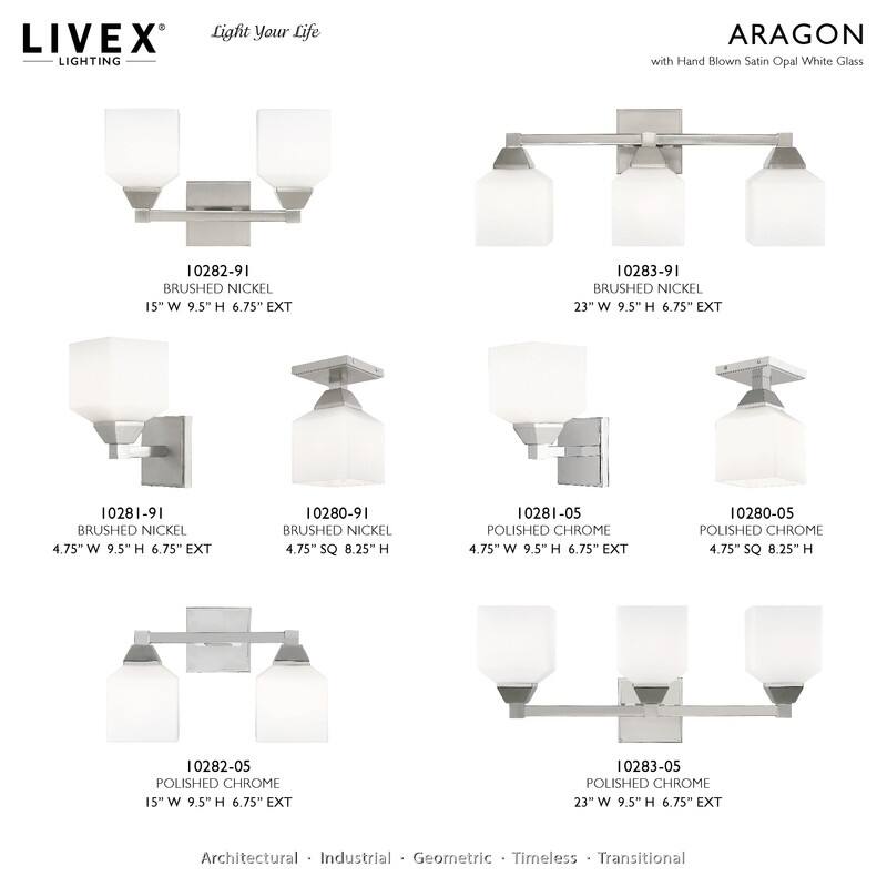 Livex Lighting 1-Light Wall Sconce, 10381, 10281