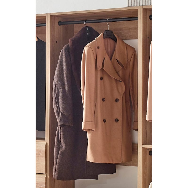 Prosper Oak Freestanding Walk in Wood Closet System