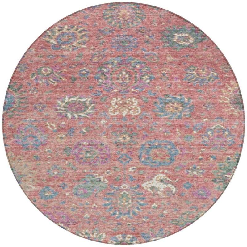 HomeRoots Floral Traditional Rectangle Outdoor Rug
