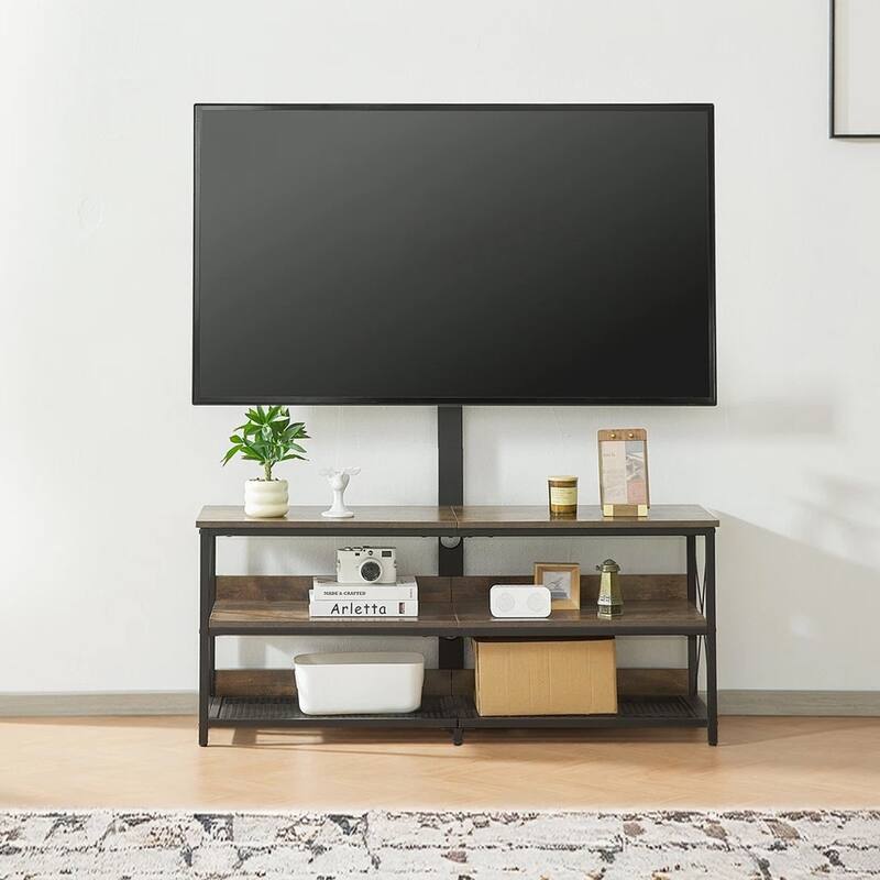48" TV Stand with Mount for Up to 75" TV Power Outlet - 47 inches in width