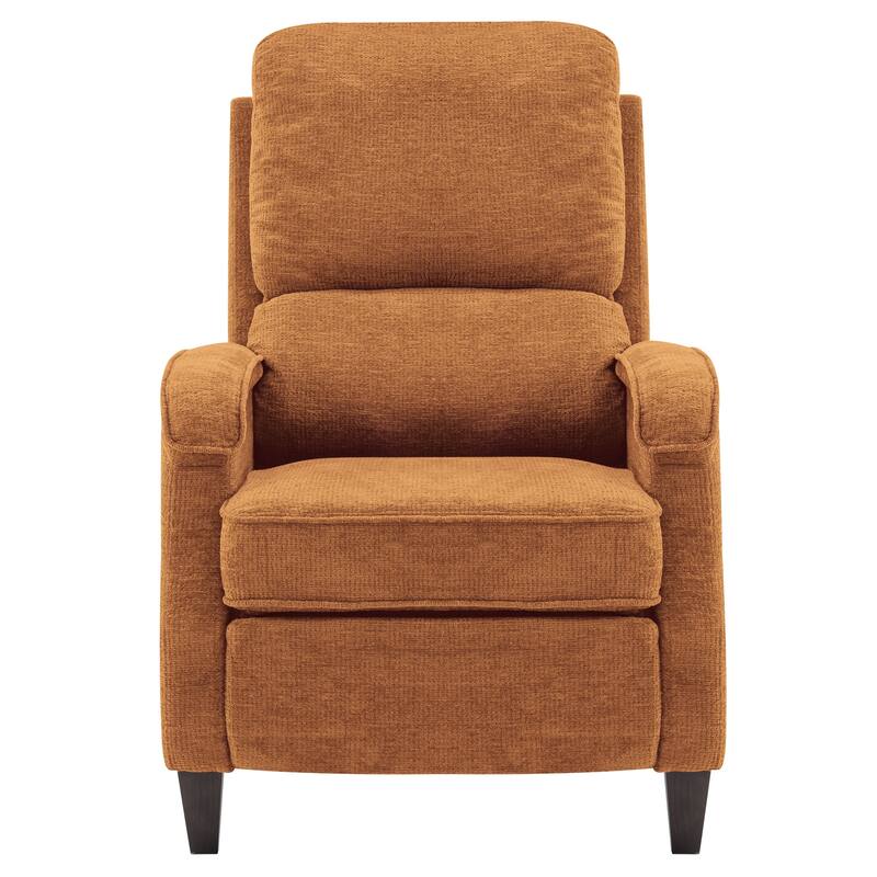 Push-Back Upholstered Recliner with Thickened Seat Cushion Backrest