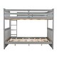 preview thumbnail 48 of 51, Minimalist Style Full Over Full Bunk Bed with Two Storage Drawers,Solid Pine Legs and Strong Durable Frame