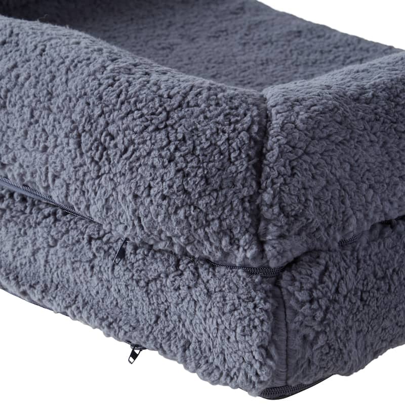 Millie Sherpa Sofa Style Dog Bed