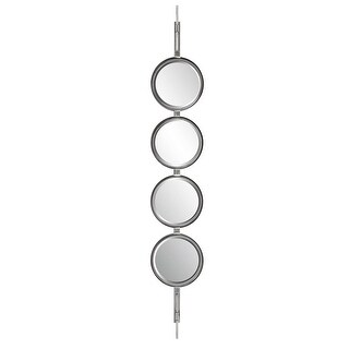 Uttermost 09842 Button 9" Diameter Specialty Framed Bathroom Mirror