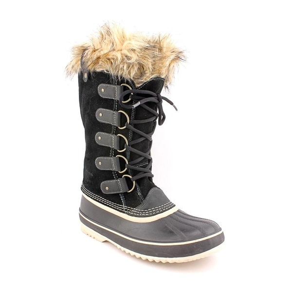Sorel Joan Of Arctic Women Round Toe Suede Black Winter Boot