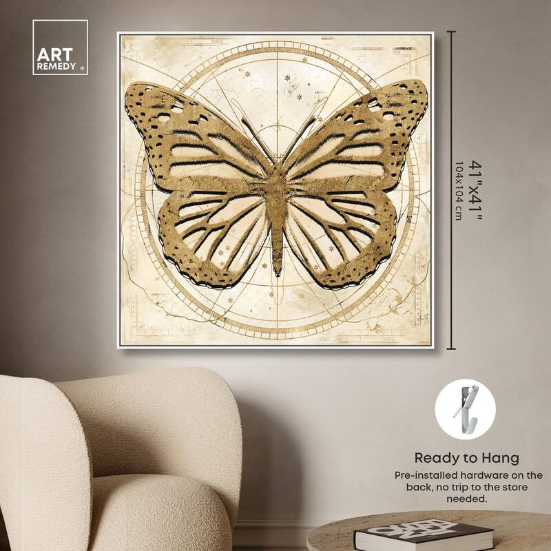Astro Fluttering Wings Canvas by Art Remedy