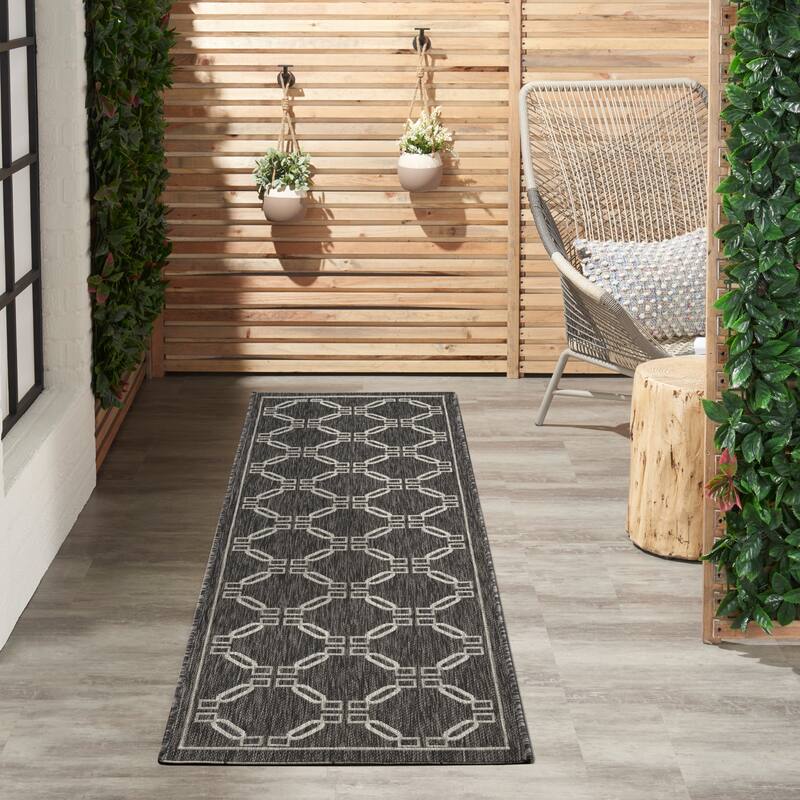 Nourison Garden Party Geometric Casual Indoor/Outdoor Area Rug