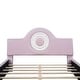 preview thumbnail 27 of 28, Twin Upholstered Platform Bed with LED Headboard and Pink Velvet Finish