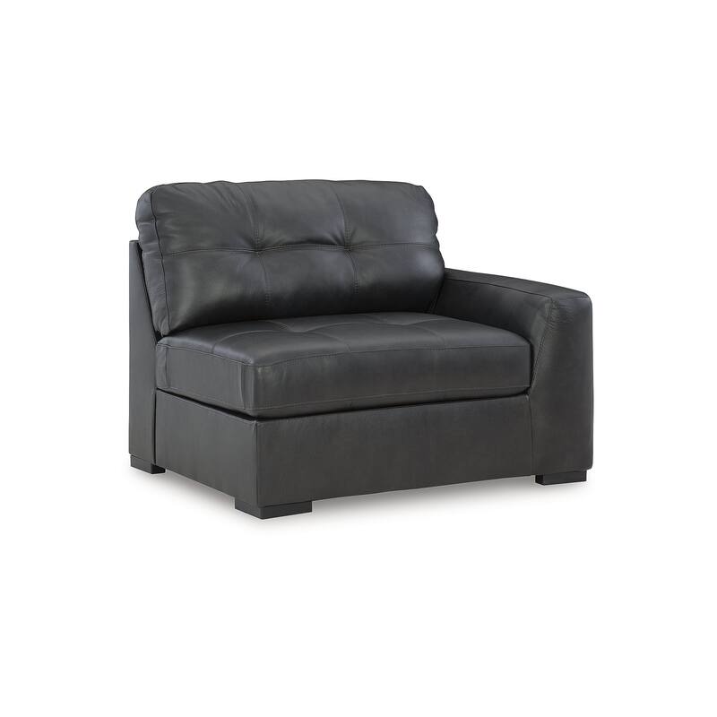 Signature Design by Ashley Brindley Pier Black 3-Piece Sectional Sofa - 136"W x 39"D x 40"H