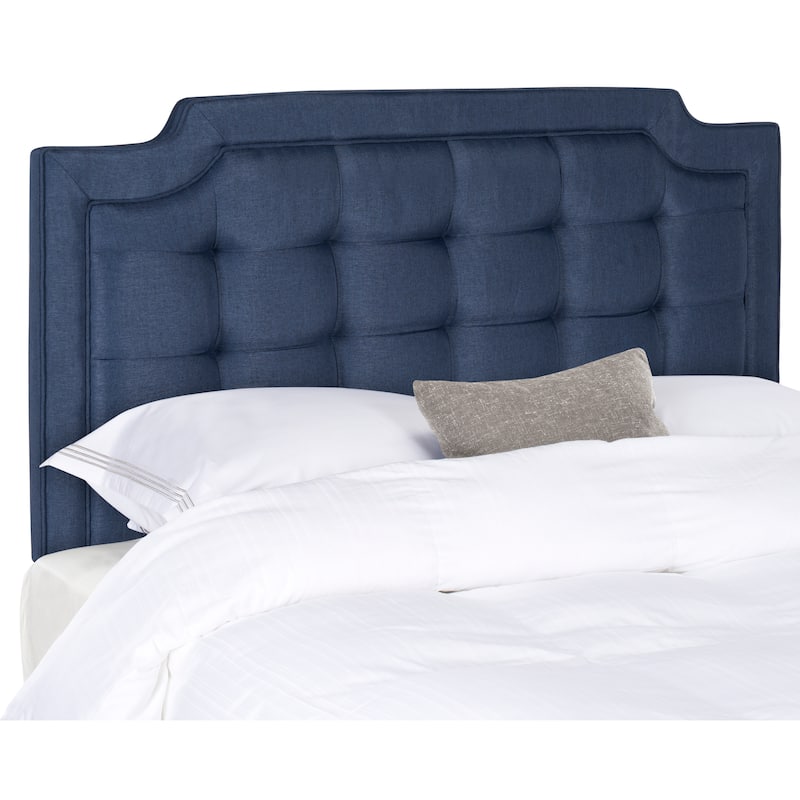 SAFAVIEH Shanika Taupe Upholstered Tufted Headboard (King)