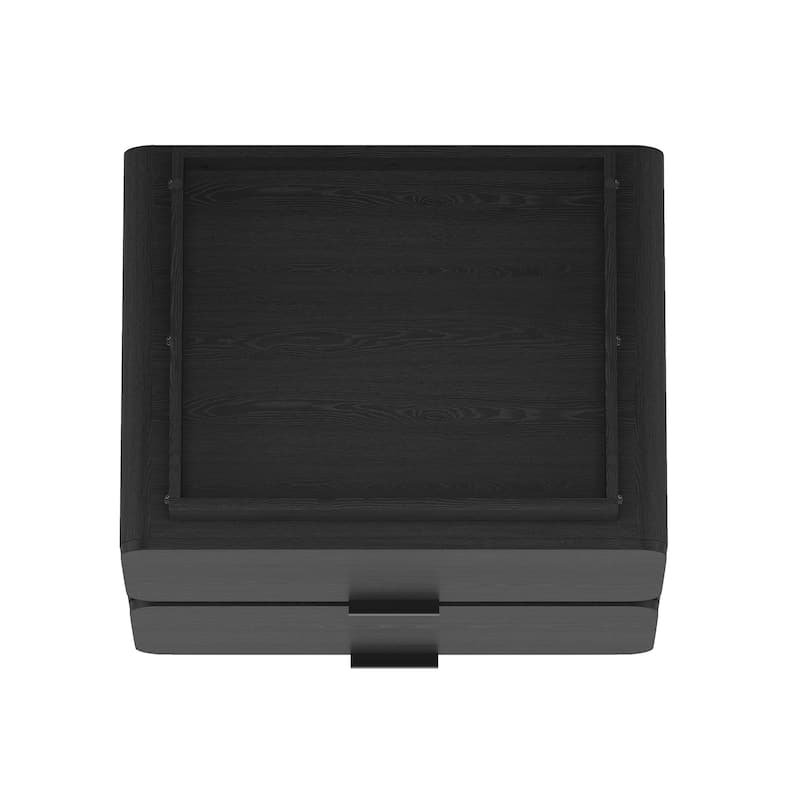Manhattan Comfort Chrystie Contemporary Modern 2 Drawer Nightstand Set of 2