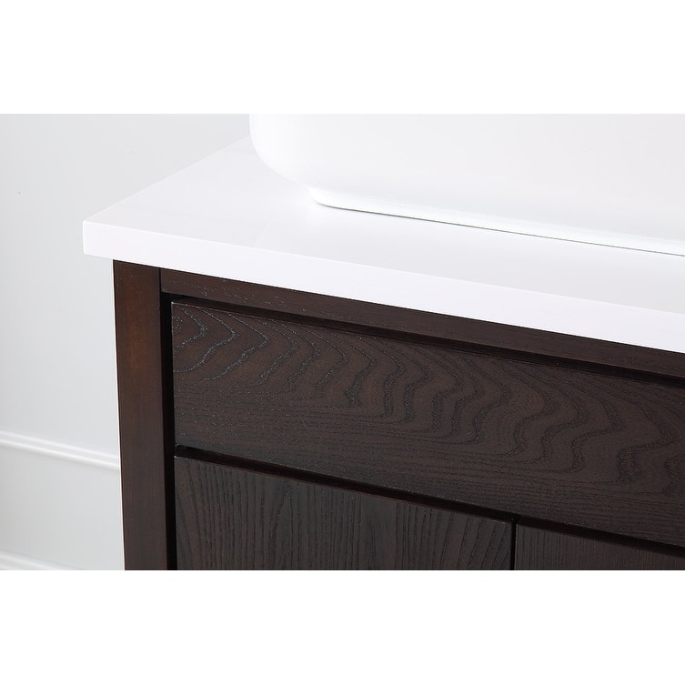 60" Tennant Brand Vessel sink Beatrice Double Sink Bathroom Vanity