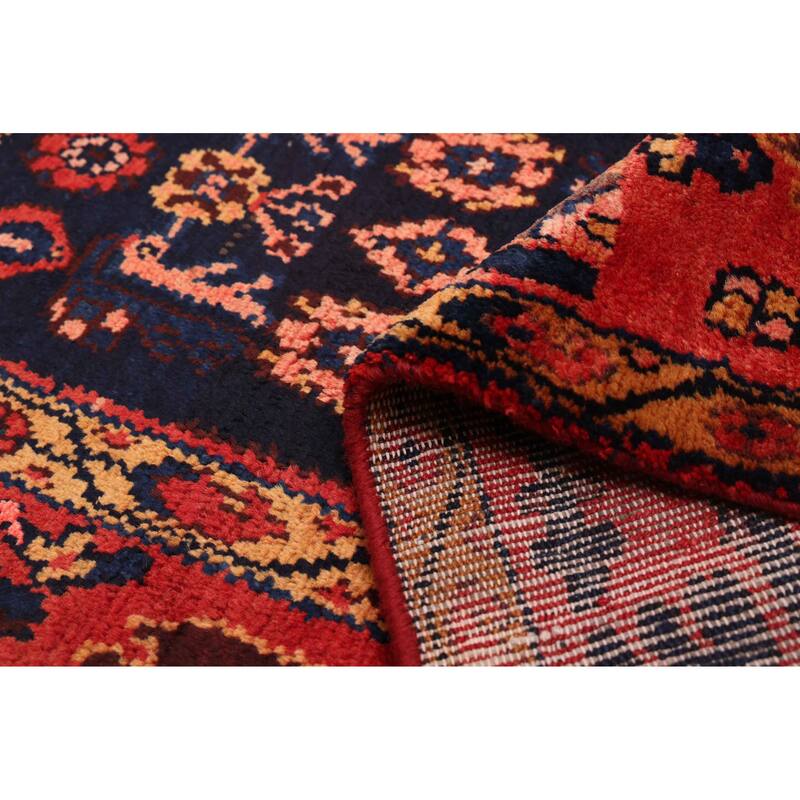 ECARPETGALLERY Hand-knotted Andelz Dark Navy Wool Rug - 3'5 x 7'1