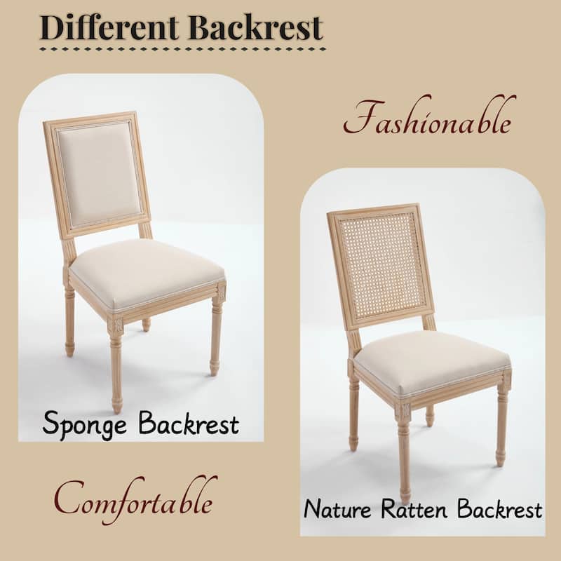 Beige Reception Chair Side Chair Vanity Chair Kitchen Chair Office Chair Coffee Chair Upholstered Chair with Wood Legs