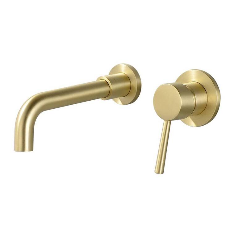 Vanityfair Wall Mount Single Handle Bathroom Sink Faucet