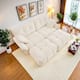 Option 2 Seater with 2 Ottoman White