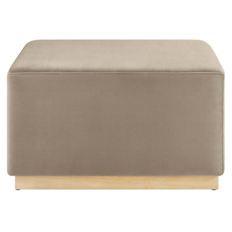 Tilden 17"/28" Square Performance Velvet Upholstered Ottoman
