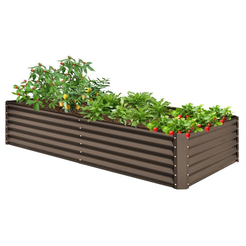 Heavy-Duty Outdoor Garden Planter Box for Vegetables with Safety Edge