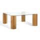 SAFAVIEH Couture Robbie Square Glass Coffee Table - 36"W x 36"D x 15"H