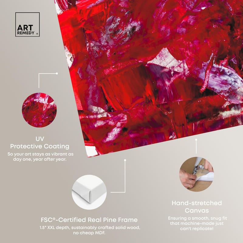Eruption of Red II Canvas by Art Remedy, Gallery Wrapped