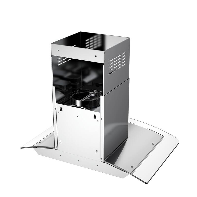 HisoHu 30/36 Inch Vent Wall Mount Range Hood 780 CFM Stainless Steel