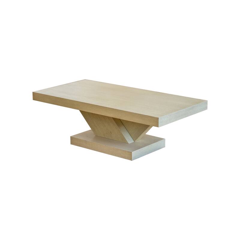 Oak Cross Leg Coffee Table 47" Modern Side Table, Simple End Table Sofa Table Accent Table Center Table