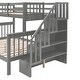 preview thumbnail 14 of 58, Versatile Stairway Kids Bunk Bed - Twin Over Full